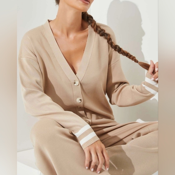 #49186 🛑S,M,L HIGH END NEW! Fabulous Knit Cardigan+Pants Set - Picture 4 of 4